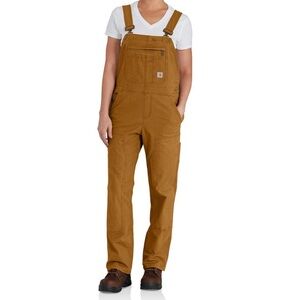 Carhartt Women's Rugged Flex Loose Fit Canvas Bib Overall - Unlined